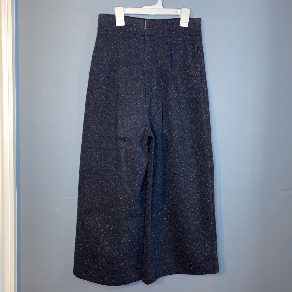 Tibi Navy Blue Capri - Wide Leg